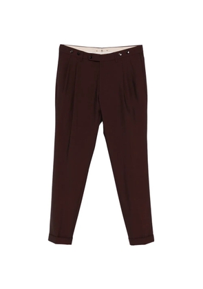 Berwich cuffed pleated trousers - Brown