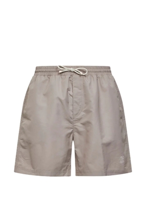 Brunello Cucinelli drawstring beach shorts - Neutrals