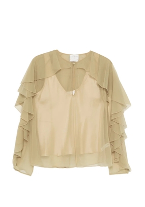 Forte Forte layered-design blouse - Green