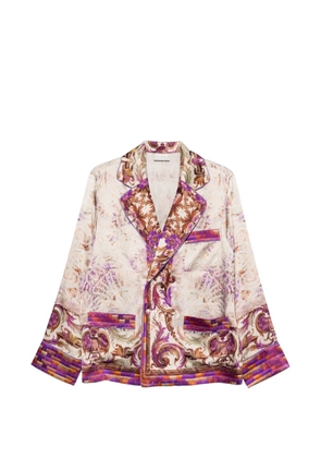 Pierre-Louis Mascia Mutka printed jacket - Neutrals
