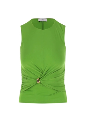 Elisabetta Franchi knot-detail tank top - Green
