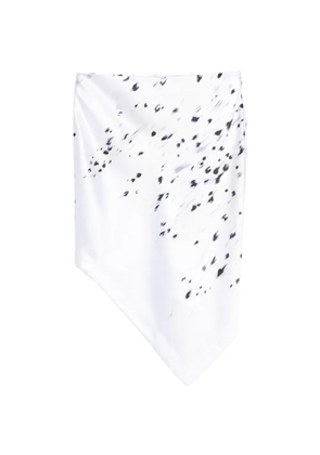 IRO print midi skirt - White