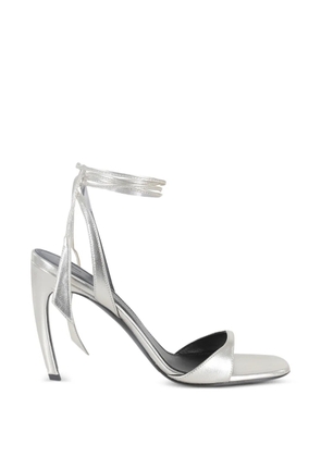 The Attico Ora leather sandals - Silver