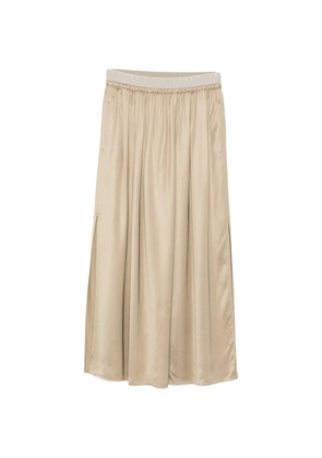 Peserico slit midi skirt - Neutrals