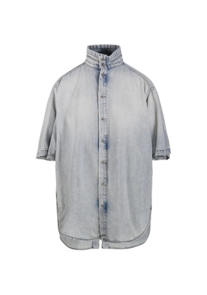 DARKPARK buttoned collar top - Blue