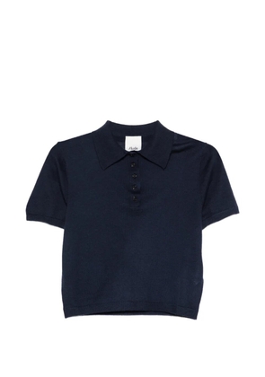 Allude buttoned polo top - Blue