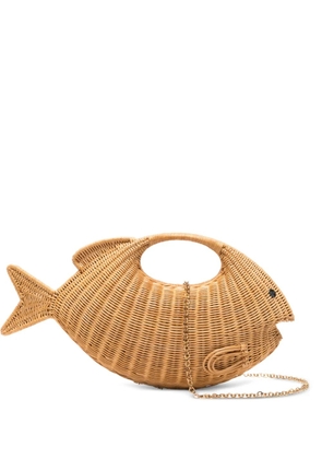 SERPUI Daniel Fish tote bag - Neutrals