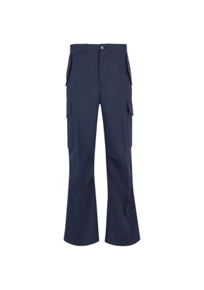 Setchu belt-loops cargo trousers - Blue