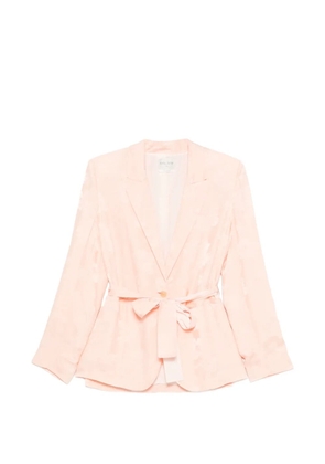 Forte Forte floral-print belted jacket - Pink