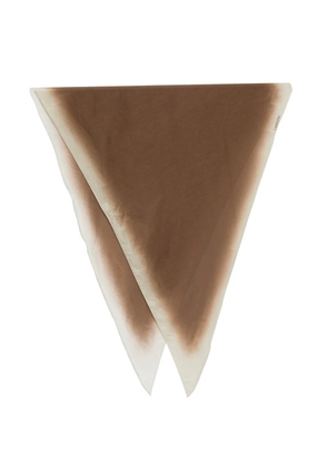 Lardini square geometric scarf - Brown
