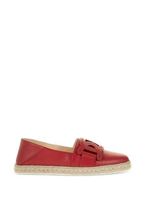 Tod's appliqué espadrilles - Red