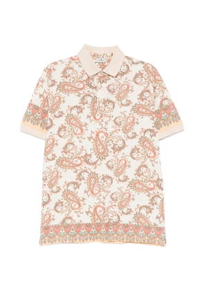 ETRO paisley-print polo shirt - Neutrals