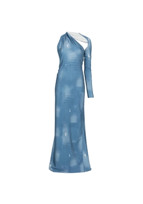 Atu Body Couture one-shoulder maxi dress - Blue