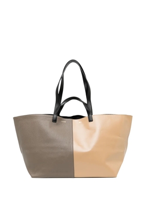 Cahu colourblock tote bag - Neutrals