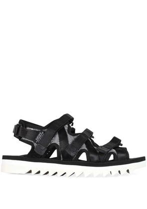 Suicoke straps zip sandals - Black
