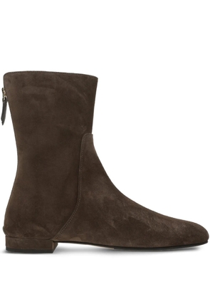 Giorgio Armani suede ankle boots - Brown