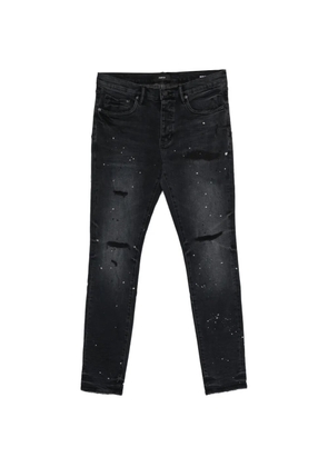 Purple Brand P001 Reflective Paint Repair skinny jeans - Black