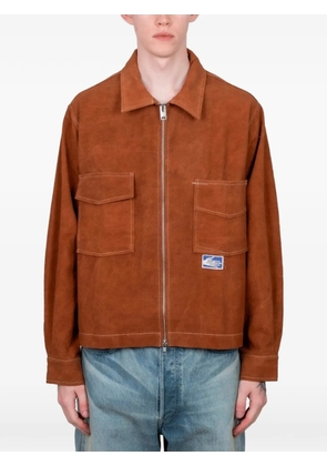 STORY mfg. 555 pockets zip-up jacket - Brown