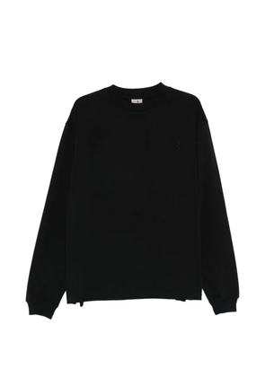 Rhun logo-detail long-sleeve top - Black