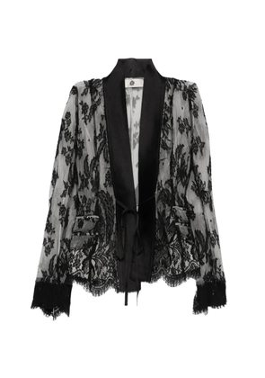 Marc Le Bihan lace-tie jacket - Black