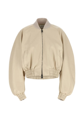 THE ANDAMANE grained sierra bomber jacket - Neutrals
