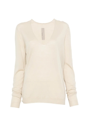 Rick Owens V-neck sweater - Neutrals