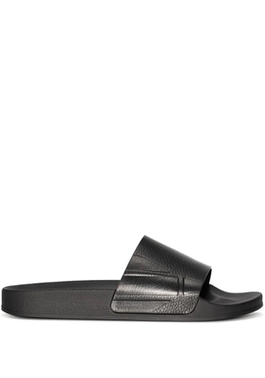 Frescobol Carioca Humberto leather slides - Black