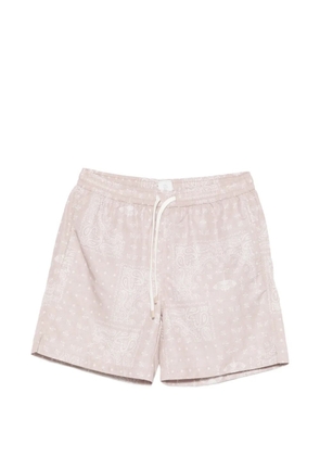 Eleventy printed drawstring swim shorts - Pink