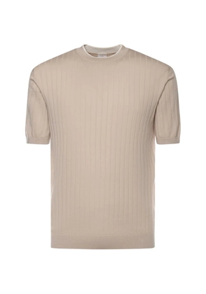 Eleventy cotton ribbed T-shirt - Neutrals