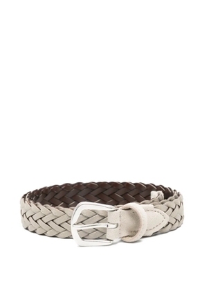 Eleventy braided buckle belt - Neutrals