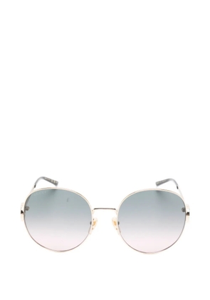 Gucci Eyewear gg logo round sunglasses - Gold