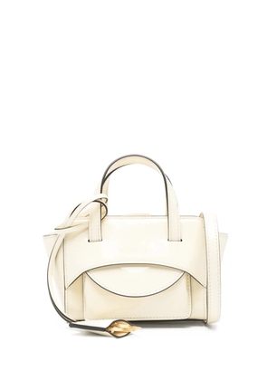 HIDESINS debossed-logo tote bag - Yellow