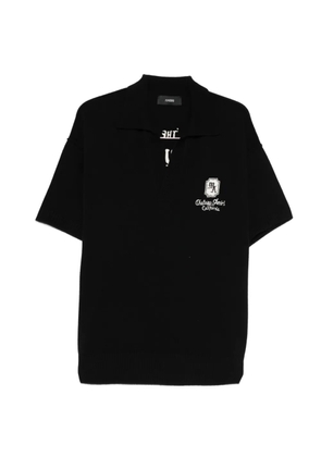 AMIRI logo-embroidery polo shirt - Black
