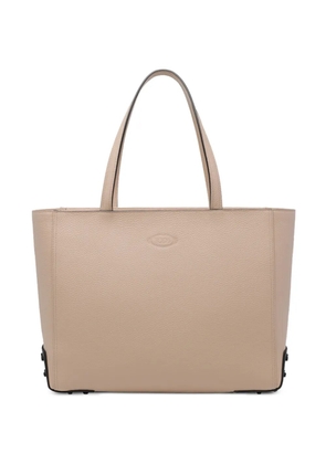 Tod's gommino zipped leather shoulder bag - Neutrals