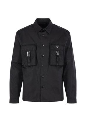 Prada buckle-strap pocket shirt - Black