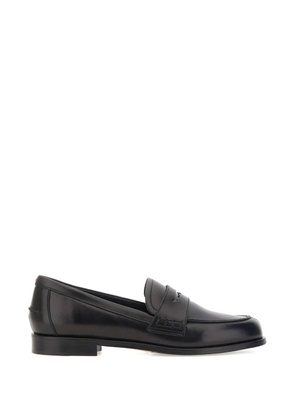 Aeyde Oscar leather loafers - Black