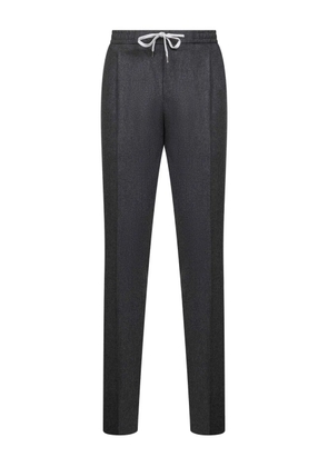 PT Torino pleated drawstring trousers - Grey