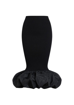 Patou knitted maxi fitted skirt - Black