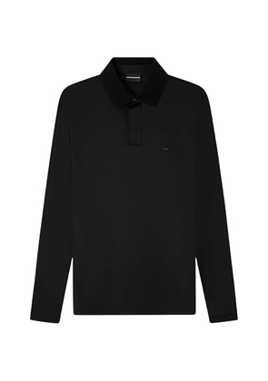 Emporio Armani long-sleeve polo shirt - Black