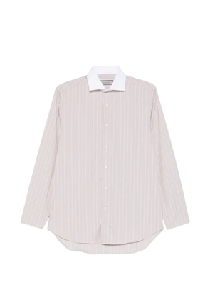 Canali striped shirt - Neutrals