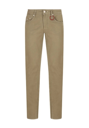 Sartoria Tramarossa Leonardo logo-patch jeans - Green