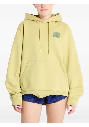 SAYSKY Everyday logo-patch hoodie - Green