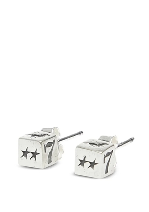 TWOJEYS dice stud earrings - Silver
