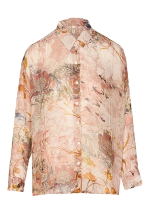 YAVI button printed shirt - Neutrals