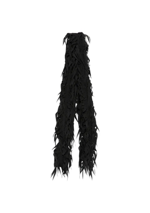 Nº21 frayed scarf - Black