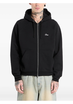 dime logo zip hoodie - Black