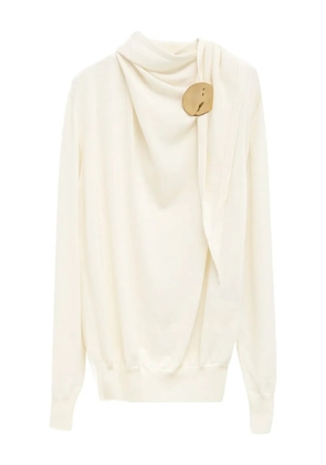 Jil Sander draped sweater - Neutrals