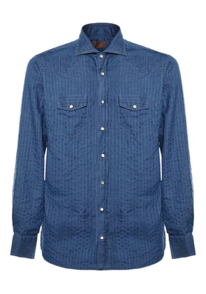 BORRIELLO NAPOLI striped shirt - Blue