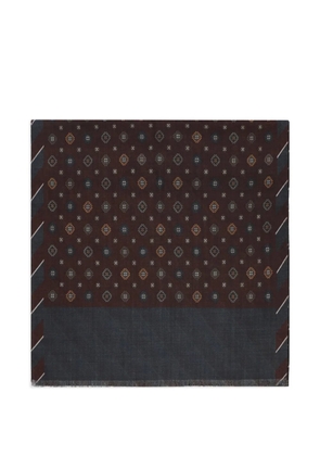 Altea printed wool scarf - Brown