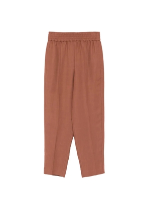 Brunello Cucinelli elasticated-waistband trousers - Red